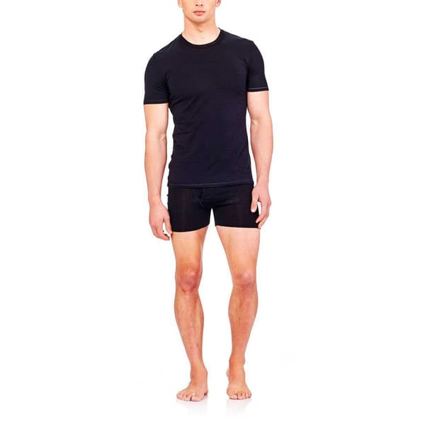 Icebreaker Anatomica Fly Boxers Svart S Man