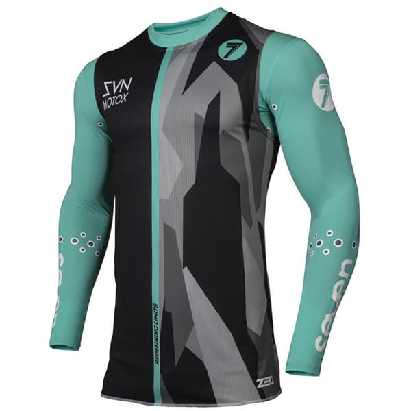 Seven Zero Compression Langærmet Baselayer Blå XL Mand