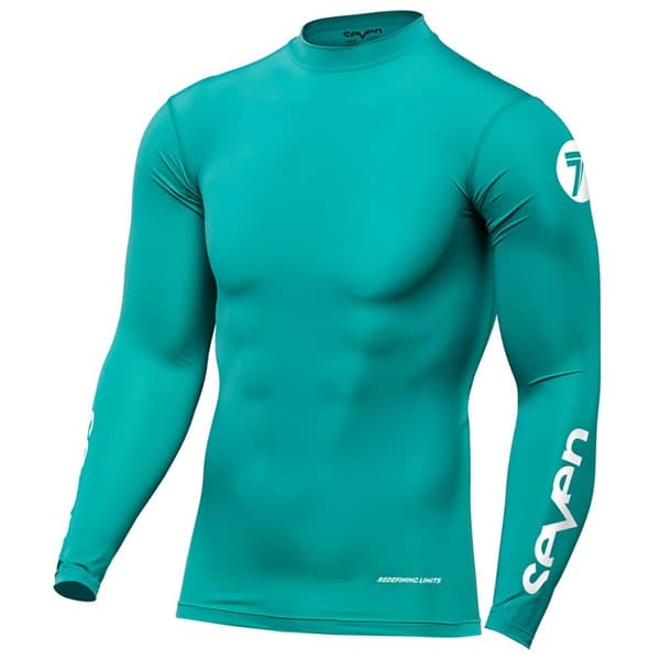 Seven Zero Compression Langærmet Baselayer Blå XL Mand
