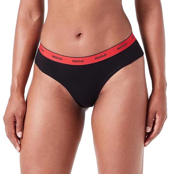 Hugo Stripe Trusser 3 Enheder Sort XS Kvinde