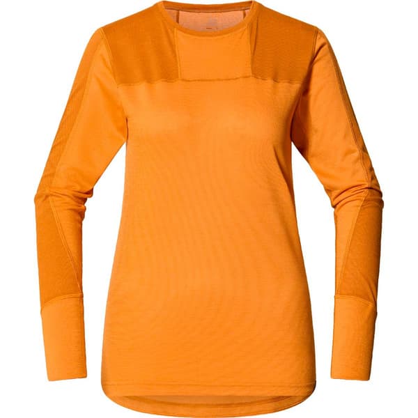 Haglofs Natural Blend Tech Långärmad Baslager Orange M Kvinna