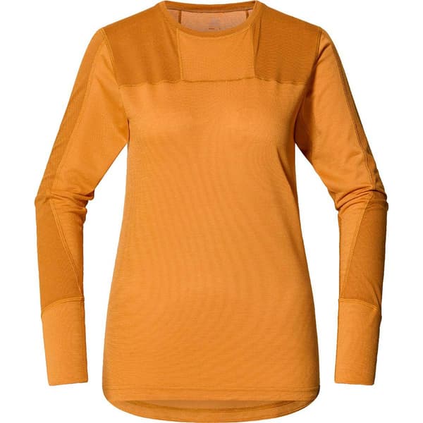 Haglofs Natural Blend Tech Långärmad Baslager Orange M Kvinna