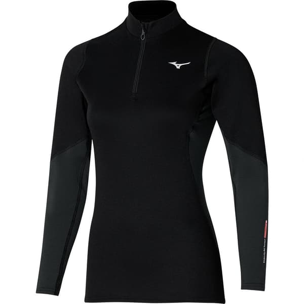 Mizuno Merino Wool Pitkähihainen Aluspaita Musta L Nainen
