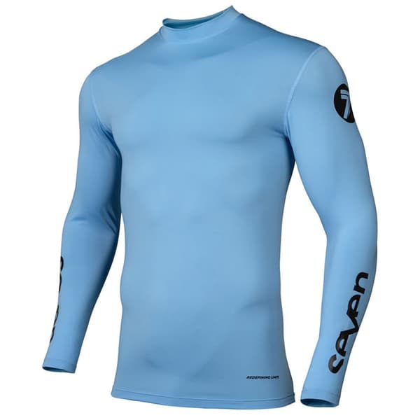 Seven Zero Compression Langærmet Baselayer Blå 2XL Mand