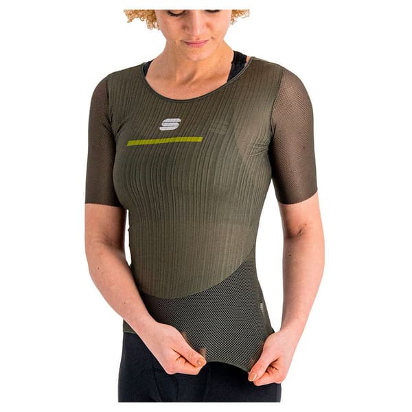 Sportful Pro Kortærmet Baselayer Grøn 2XL Kvinde