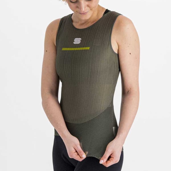Sportful Pro Ærmeløs Baselayer Grøn 2XS Kvinde
