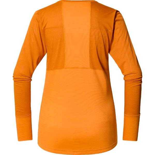 Haglofs Natural Blend Tech Långärmad Baslager Orange L Kvinna