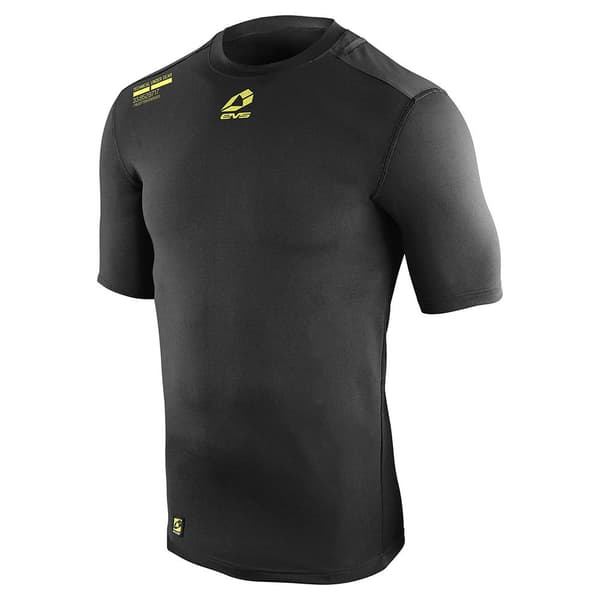 Evs Sports Tug Short Sleeve Compression Kortærmet Baselayer Sort XL Mand