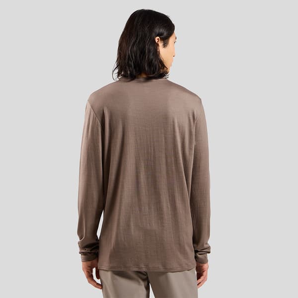 Odlo Merino 200 Pocket Långärmad Baslager Brun L Man