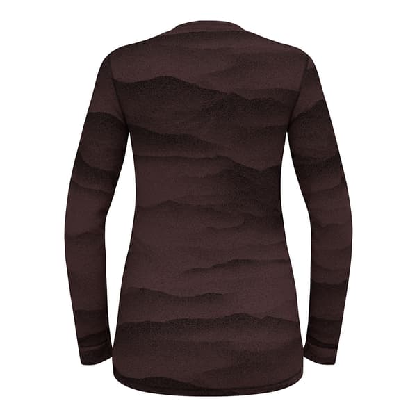 Odlo Merino Ridgelines Pitkähihainen Aluspaita Ruskea S Nainen