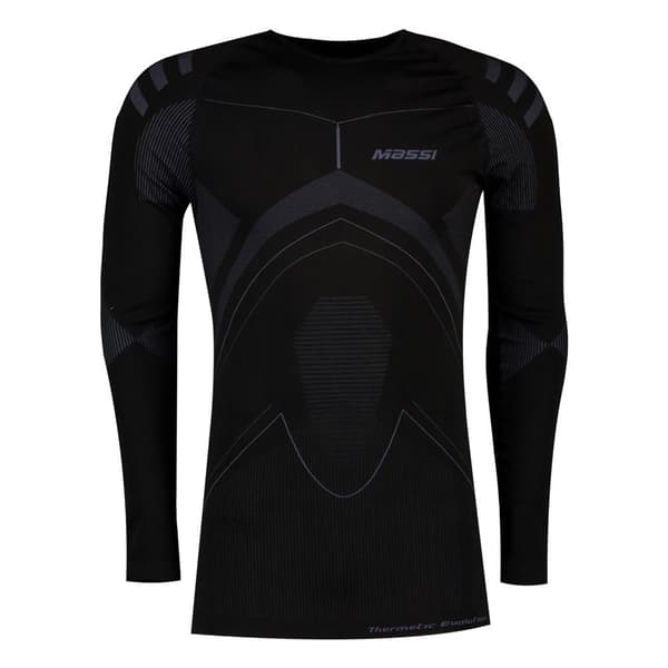 Massi Thermetic Evolution Carbon Langærmet Baselayer Sort M Mand