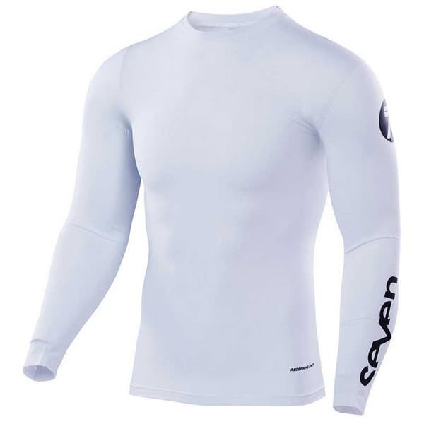 Seven Zero Staple Compression Långärmad Baslager Vit XL Man