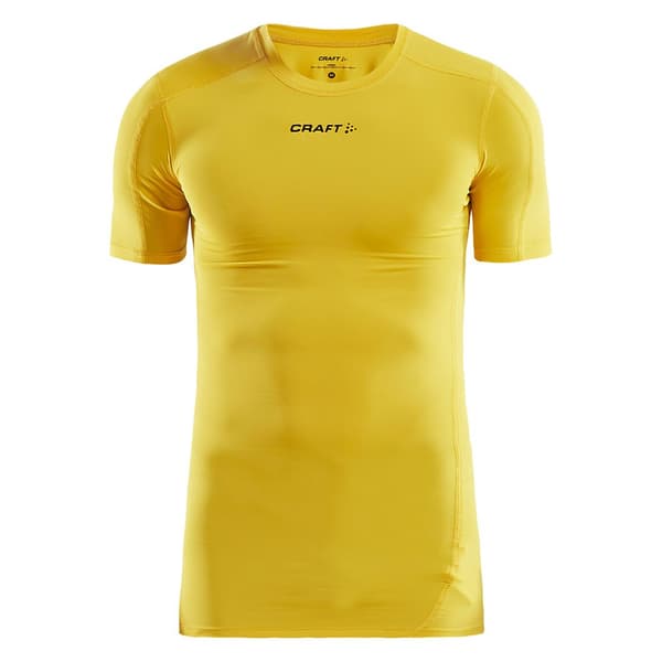 Craft Pro Control Compression Kortærmet Baselayer Gul XS Mand