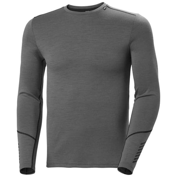 Helly Hansen Lifa Merino Midweight Crew Langærmet Baselayer Grå 2XL Mand