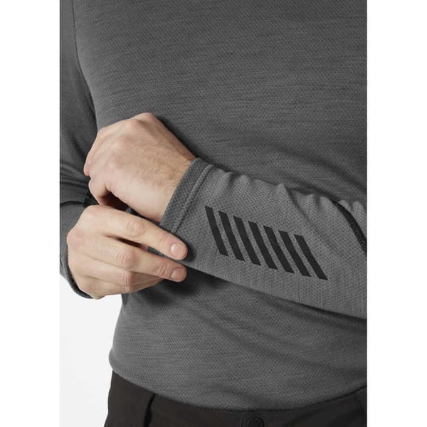 Helly Hansen Lifa Merino Midweight Crew Langærmet Baselayer Grå 2XL Mand