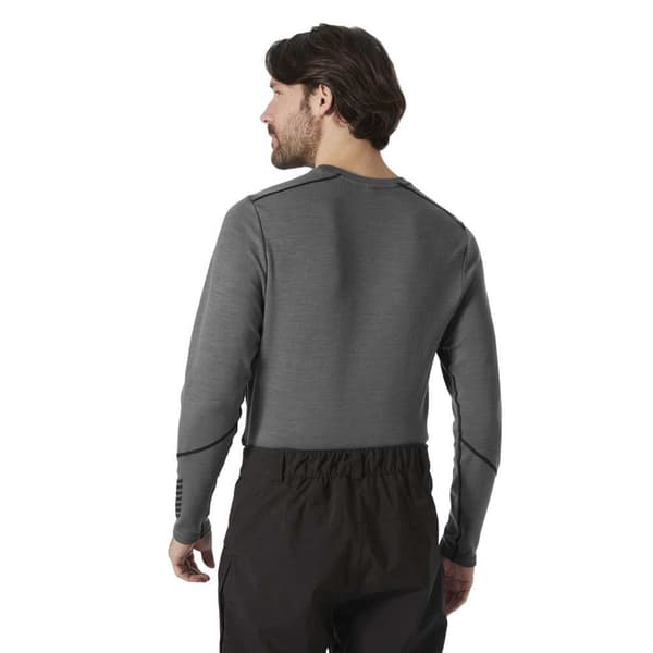 Helly Hansen Lifa Merino Midweight Crew Langærmet Baselayer Grå 2XL Mand