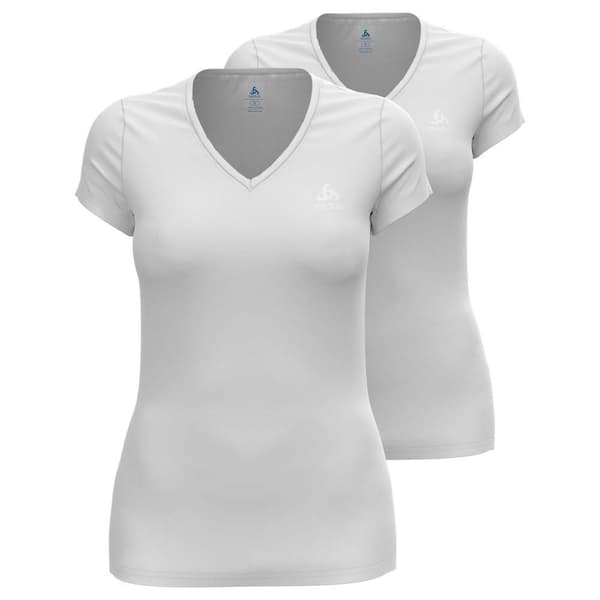 Odlo Active F-dry Light Eco Sports Kortärmad Baslager 2 Enheter Vit S Kvinna