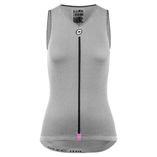 Assos P1 Ærmeløs Baselayer Grå 0 Kvinde