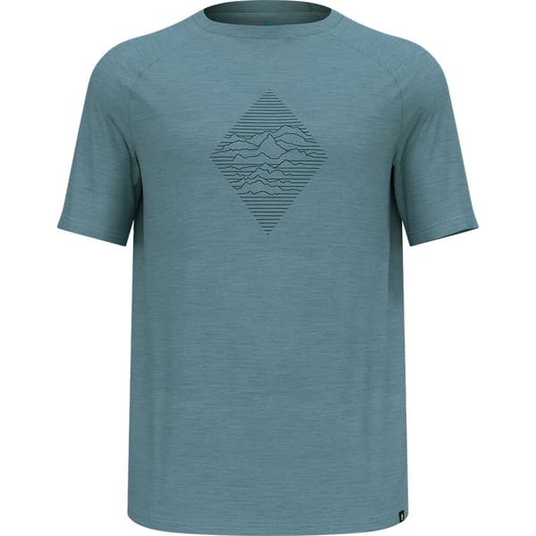 Odlo Merino 130 Peaks Kortærmet Baselayer Blå 2XL Mand