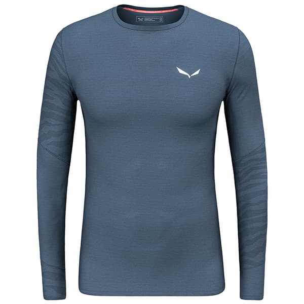 Salewa Cristallo Warm Alpine Merino Responsive Långärmad Baslager Blå S Man