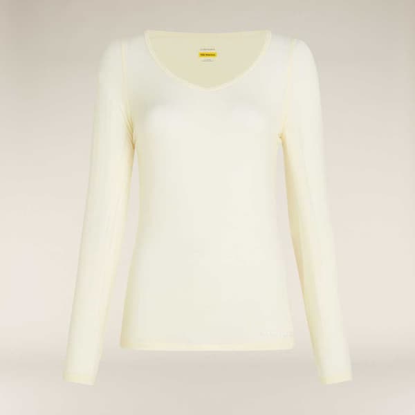 Icebreaker Merino 150 Siren Sweetheart Langærmet Baselayer Beige S Kvinde