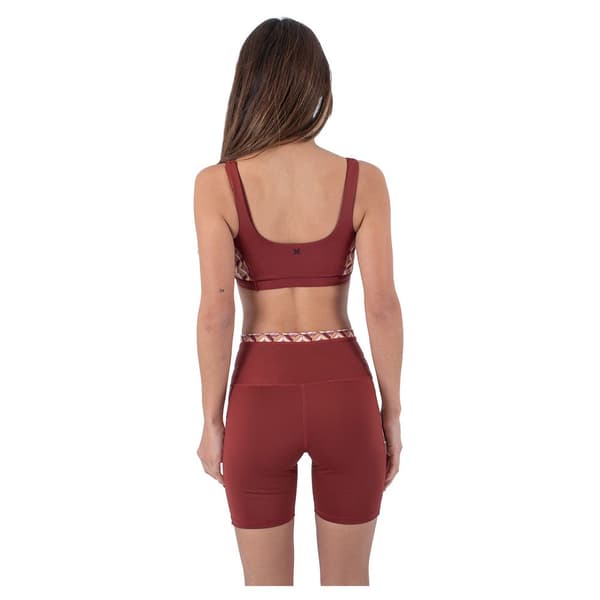 Hurley City Block Scoop Neck Sports-bh Med Lav Støtte Rosa XS Kvinde