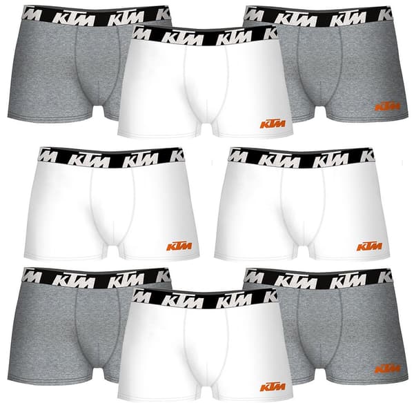 Ktm Pk5513 Boxers 8 Enheter Vit,Grå 2XL Man