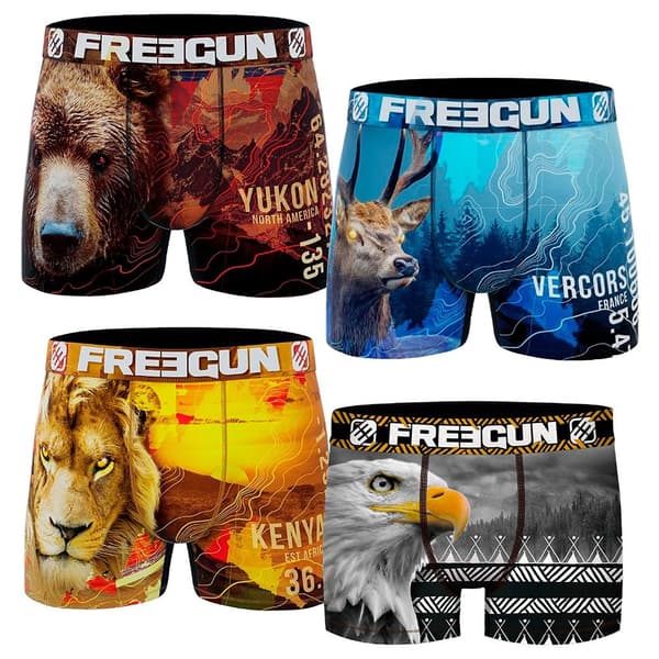 Freegun Pk6397 Boxers 4 Enheter Flerfärgad S Man