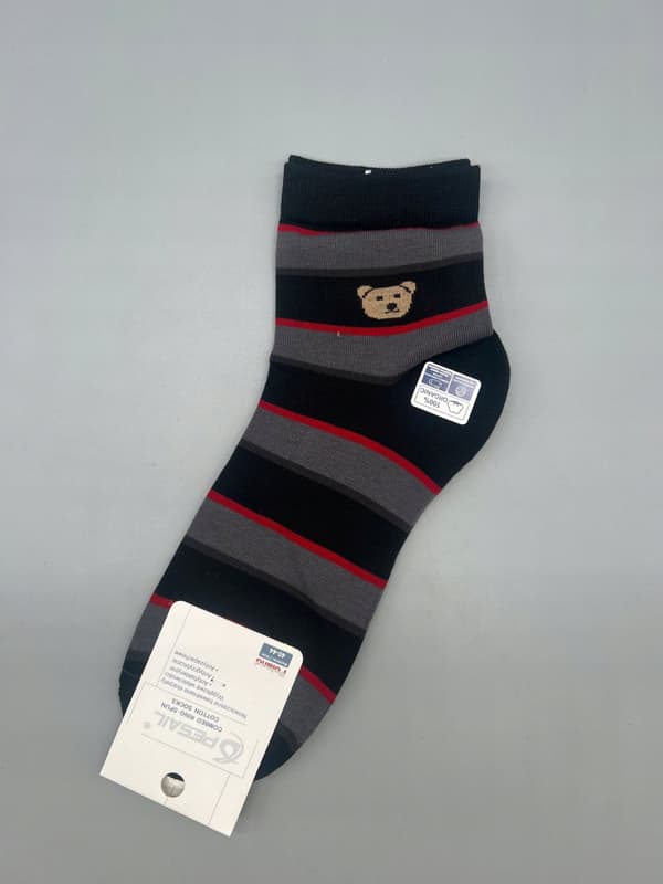 Miesten sukat 5-PACK Pesail värikäs nalle 95 % puuvillaa Sockpety 42-46