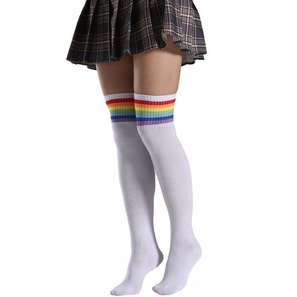 KNÄSTRUMPO KNÄSTRUMPO LÅNGA STRUMPO REGNBÅGSSTRUMPOR REGNBÅGSPRIDE HBTQ