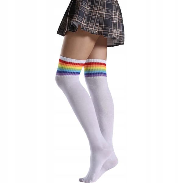 KNÄSTRUMPO KNÄSTRUMPO LÅNGA STRUMPO REGNBÅGSSTRUMPOR REGNBÅGSPRIDE HBTQ
