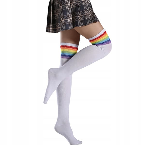 KNÄSTRUMPO KNÄSTRUMPO LÅNGA STRUMPO REGNBÅGSSTRUMPOR REGNBÅGSPRIDE HBTQ