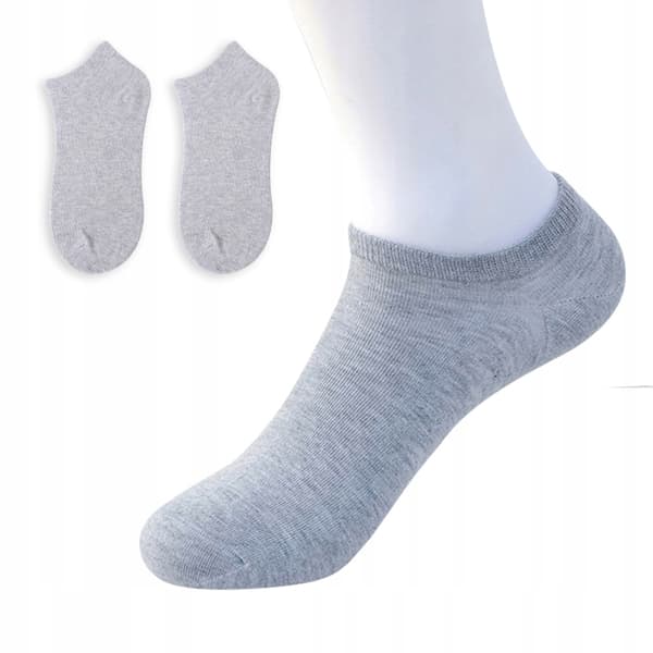 JALKASUKAT 100% PUUVILLAA Mukava UNISEX Puuvilla 38-44 Harmaa