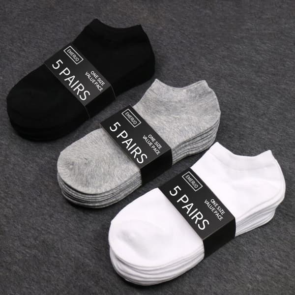 FODSOKKER 100% BOMULD Komfortable UNISEX Bomuld 38-44 HVIDE