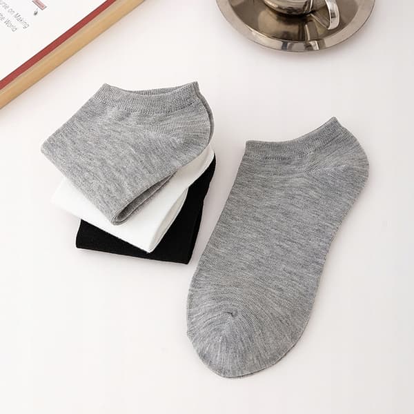 FODSOKKER 100% BOMULD Komfortable UNISEX Bomuld 38-44 HVIDE