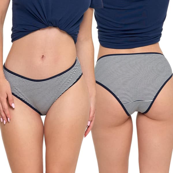 BOMULLTROSOR DAMTROSOR KLASSISK PRICKIG BOMULL 3-PACK MORAJ L