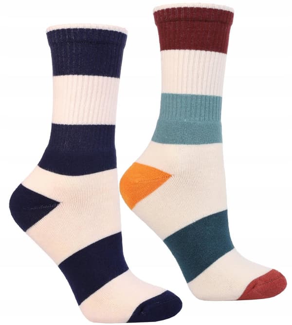 Damstrumpor Varma frottéstrumpor i ränder Thermo 2-PACK MORAJ 38-41