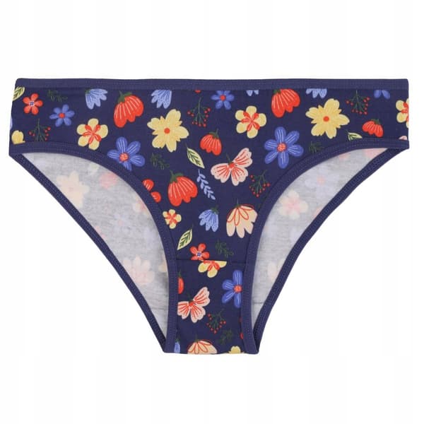 Flicktrosor i bomull för barn i blommor MORAJ 4-PACK 158-164