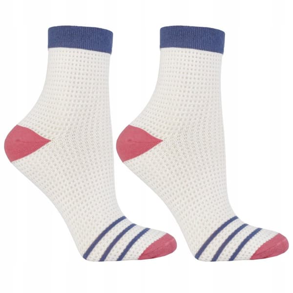 DAMSTRUMPOR 3/4 Ankel med Mesh Klassiska 3-PACK MORAJ 35-38