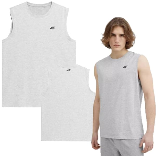 MIESTEN 4F HIHATON TANK TOP BASIC ALUSPAITA HARMAA M