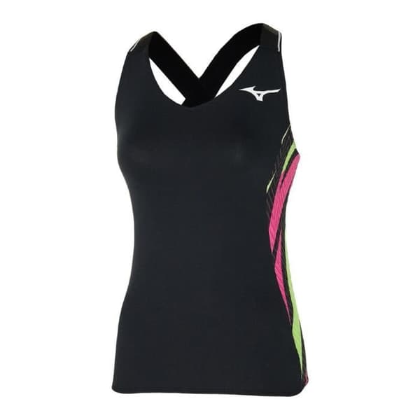 Svart Tennislinne Dam tech Mizuno Printed