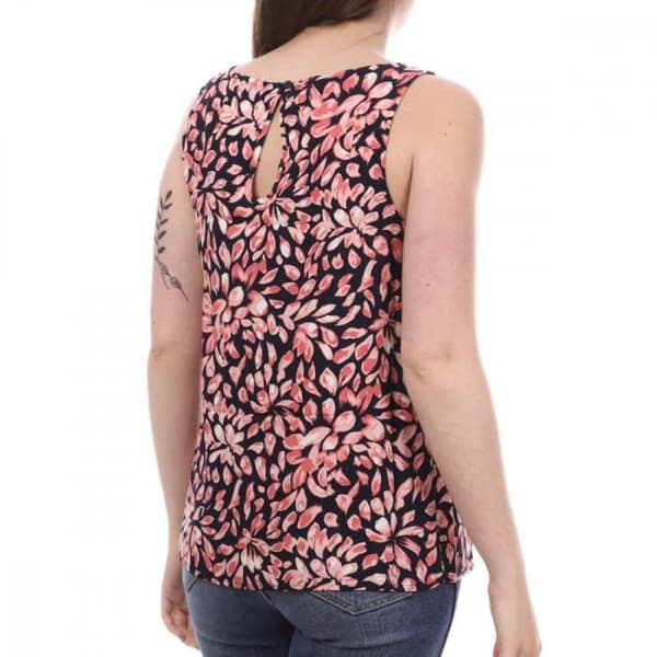 Damenshirt Vero Moda Simply Easy - Marin/Rosa - Rak modell - 100% Viskos