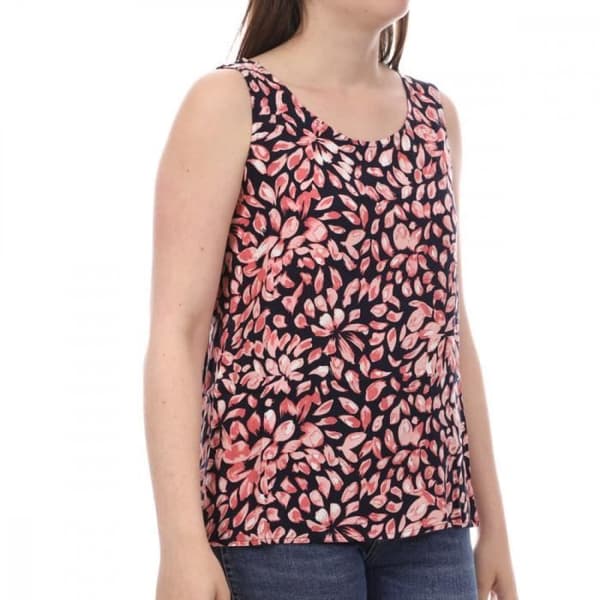 Damenshirt Vero Moda Simply Easy - Marin/Rosa - Rak modell - 100% Viskos