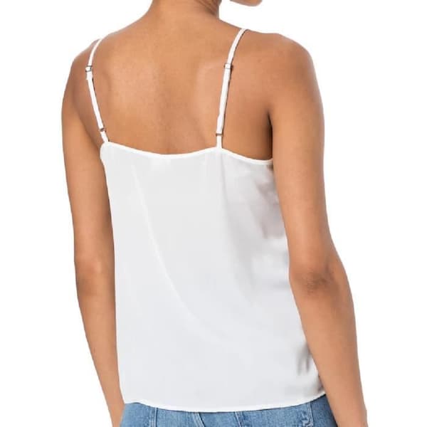 Vit Damen Vit Jacqueline de Yong - V-ringning Spets - Justerbara Remmar - 100% Polyester