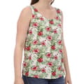 Miniatyrbild 1 av 2: Topp Dam - Vero Moda - Simply Easy - Vit/Grön/Röd - Blommönster - 100% viskos