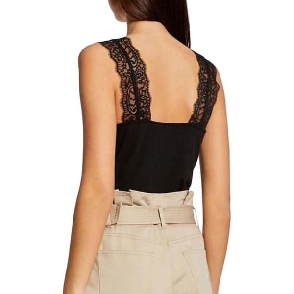 Linne - Morgan - Bdelia - Svart - V-ringad - Urban look - 61% Polyester