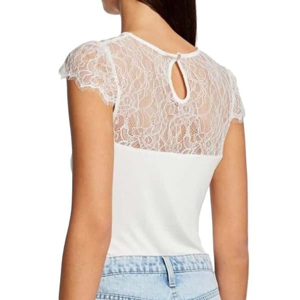 Ärmlös t-shirt - Morgan - Dgiulia - Off white - V-ringad - 95 % viskos