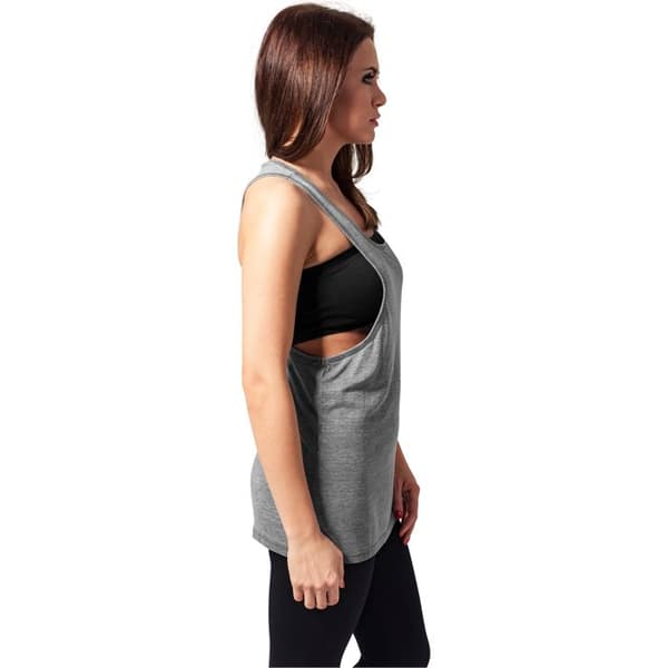 Dam Topp - Urban Classics - LOOSE - Mörkgrå - 65% Polyester - 35% Bomull