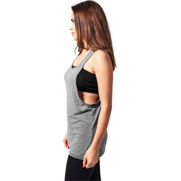 Dam Topp - Urban Classics - LOOSE - Mörkgrå - 65% Polyester - 35% Bomull