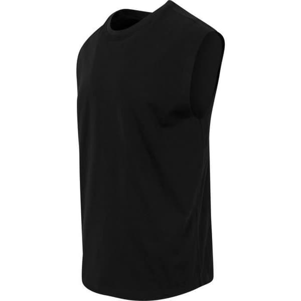 Ärmlös skjorta - URBAN CLASSICS - OPEN EDGE - Svart - 100% bomull - Rak passform